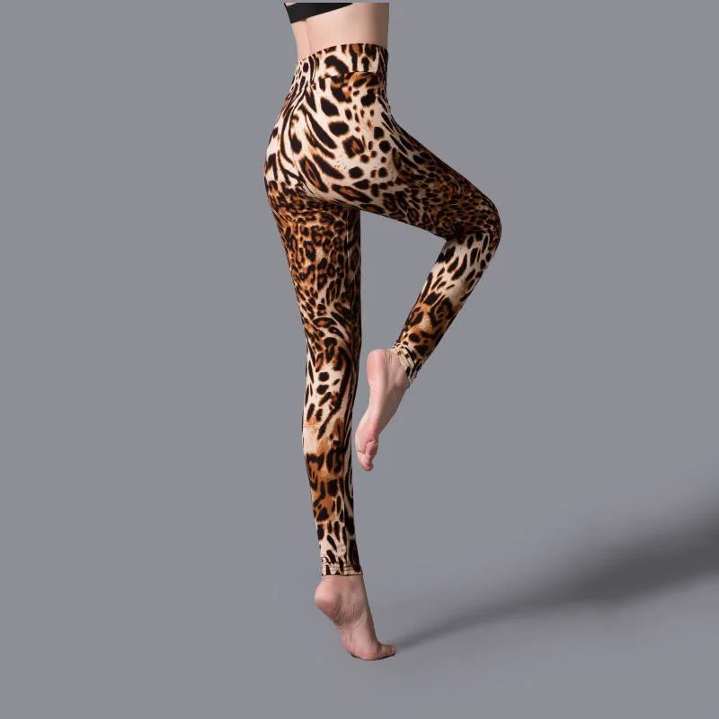 VISNXGI Womans Fashion Push Up Leggings Women Pencil Pants High Waist Workout Legging Workout Pants Push Up Leopard Leggings