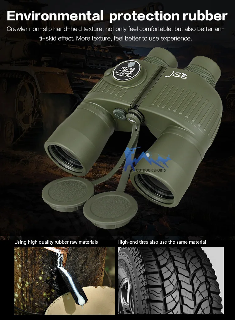 E.T Dragon 7x50 Binoculars Military Telescope professional BAK4 Waterproof Glass Telescope For Outdoor Hunting Optics OS3-0043