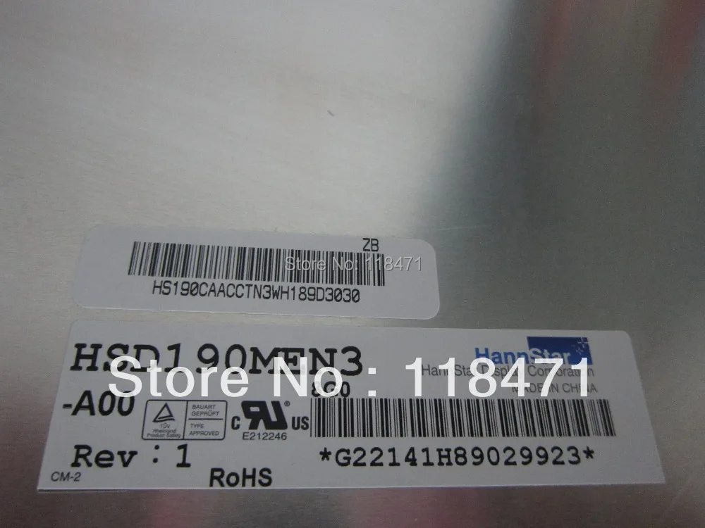 Origineel A+ kwaliteit HSD190MEN3 A00 HSD190MEN3-A00 19-inch LCD-paneel voor HannStar