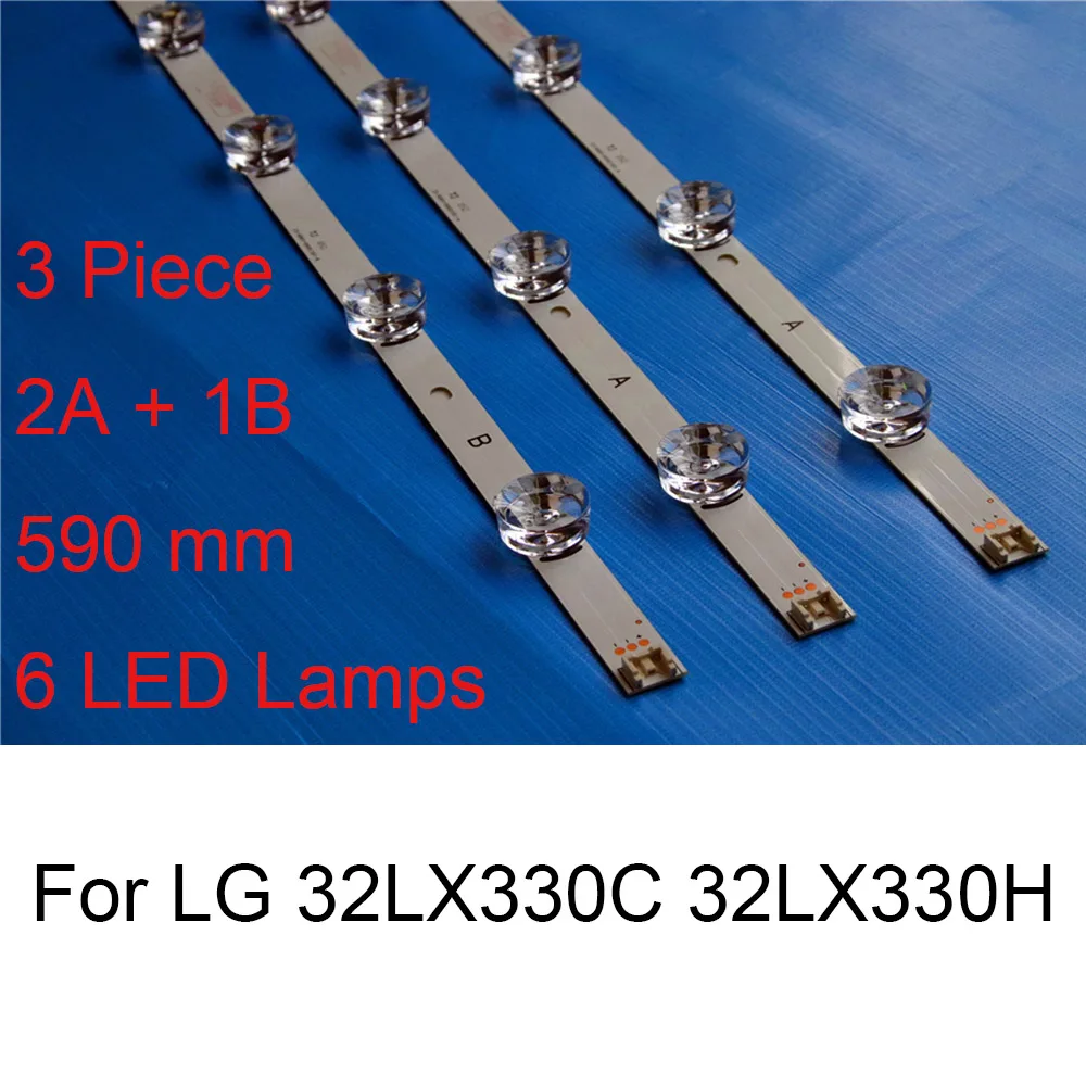 

3PCS/Lot Brand New LED Backlight Strip For LG 32LX330C 32LX330H TV Repair LED Backlight Strips Bar A B TYPE Original Lamps Strip