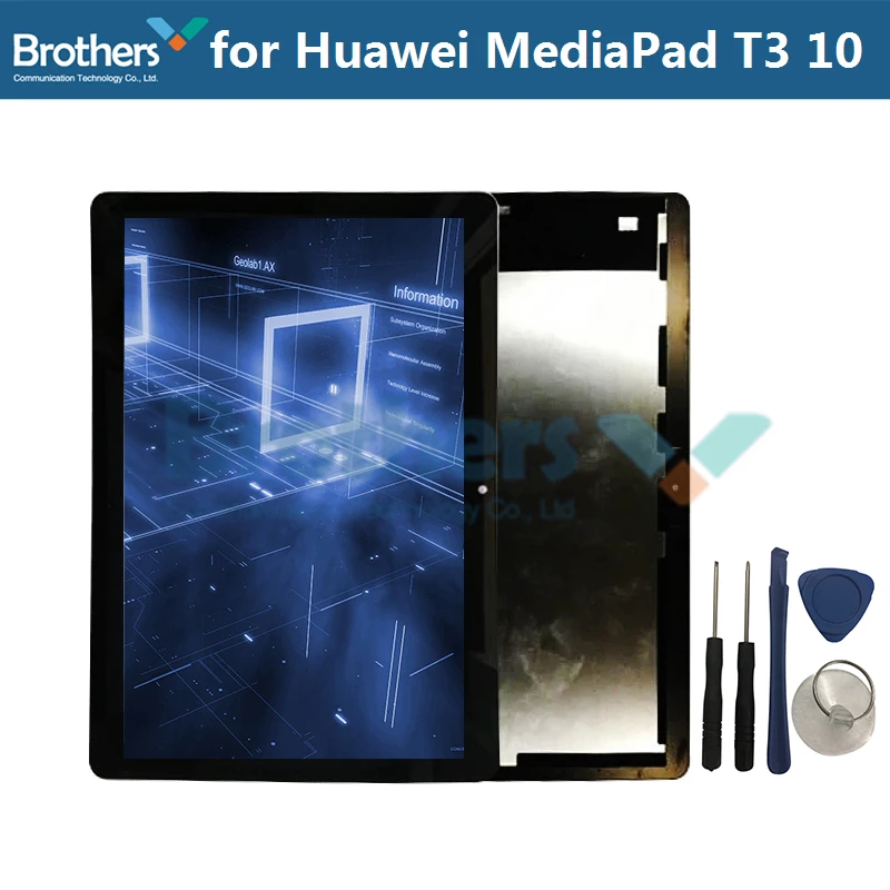 

ЖК-дисплей для планшета Huawei MediaPad T3 10, сенсорная панель, ЖК-экран в сборе для MediaPad T3, ЖК-сенсорный экран с дигитайзером 9,6 дюйма