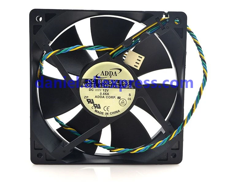 

Original AD1212XB-A7BGL 12V 0.65A 12025 four-wire PWN temperature control fan