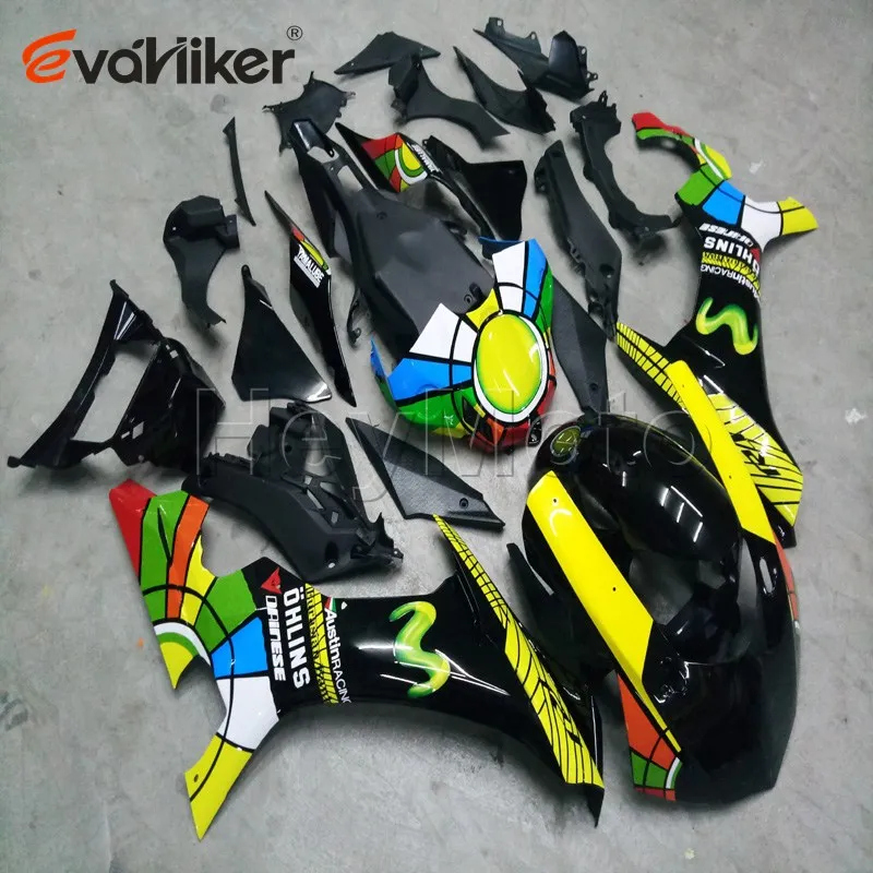 

motorcycle fairings for YZFR1 2015 2016 yellow green YZF R1 15 16 ABS plastic motor panels kit Injection mold H2