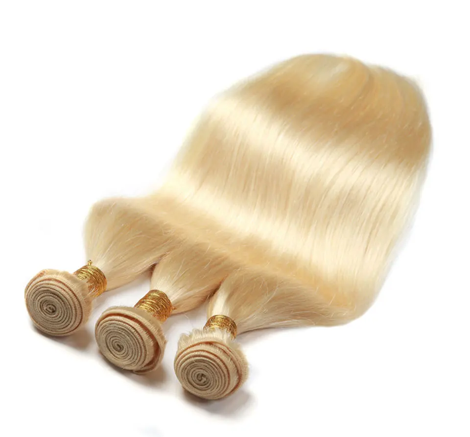 

Bigsophy 613 Bundles Blonde Straight Human Hair Bundle 3/4Pcs Bundles Brazilian Human Hair Weave 100% Human Remy Hair Extension