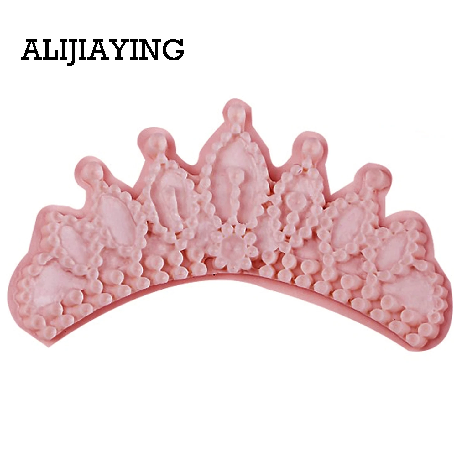 M0485 1Pcs DIY Princess diamond Crown Silicone Cake Mold for Chocolate Jelly Baking  Sugar Craft Fondant Cake Decorating Tools