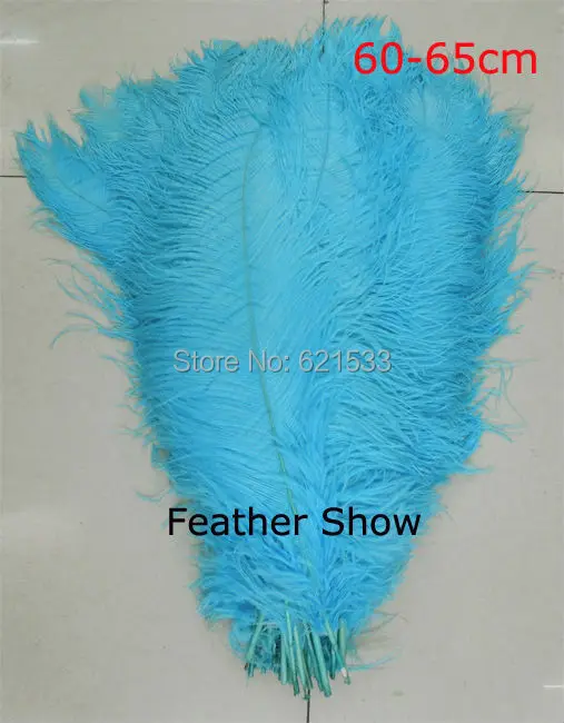 30pcs/lot! light blue ostrich feather for wedding table centerpiece decorations AA quality 60-65CM 24-26inches long