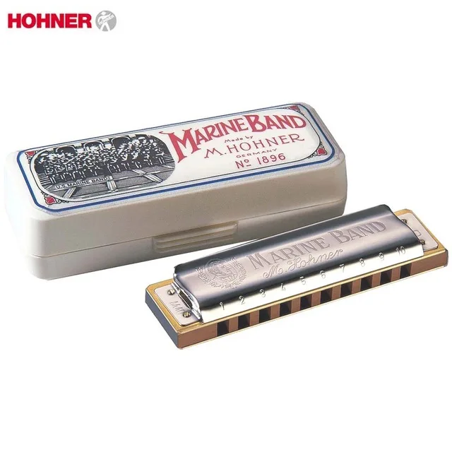 

Hohner Marine Band 1896 Klassieke Harmonica Diatonische 10 Gaten 20 Tone Mond Orgel Originele Blues Harp Sleutel Van C Musical i