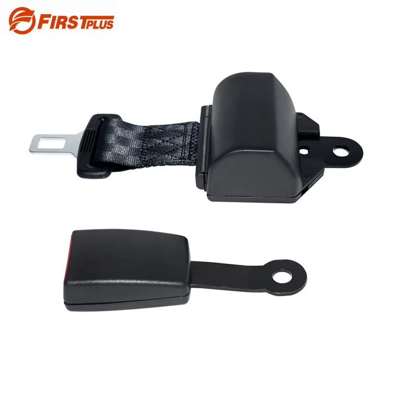 Universal Retractable 2 Point Seat Belt Lap Auto Car Safety Seatbelt Set Kit For Cars Truck Bus Cars Fit With Steel Buckle