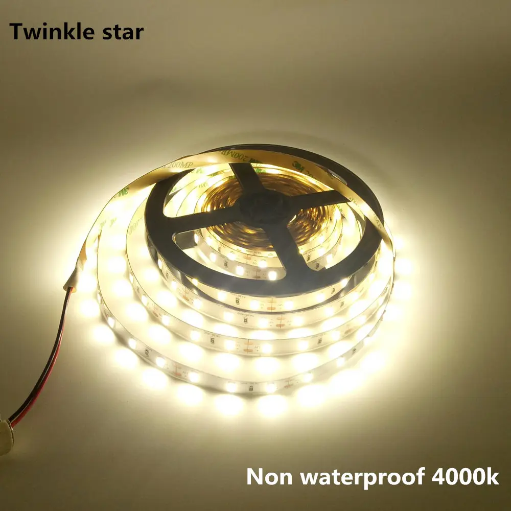 Led Strip Light 5630 SMD 300led 5M Waterproof ip65 Non Waterproof ip20 DC 12V 4000K Nature White Flexible Tape Rope