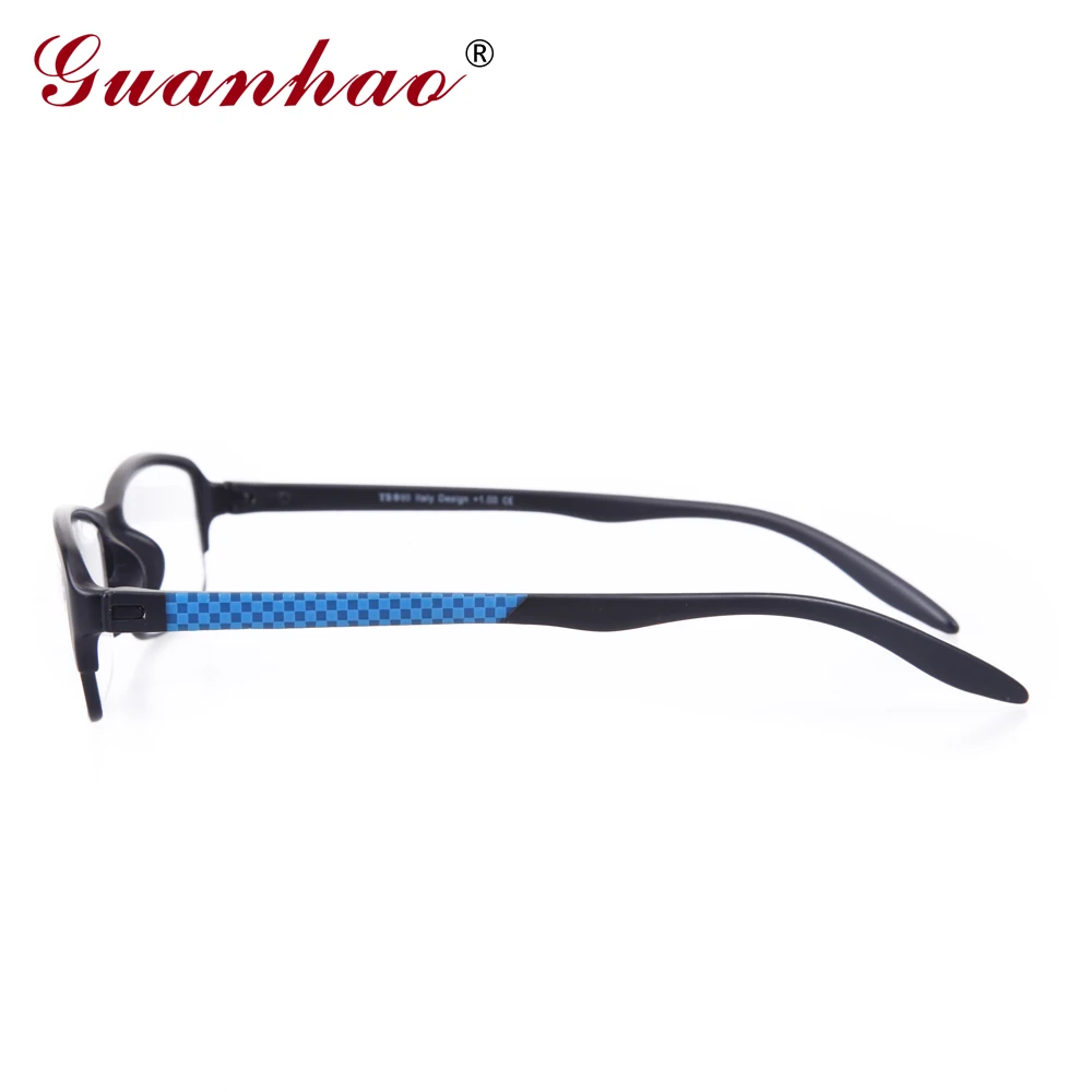 Guanhao Designer Spectacle Reading Glasses TR90 Frame Fashion Hyperopia Colors Men Women Computer Glasses for Sight 1.0 1.5