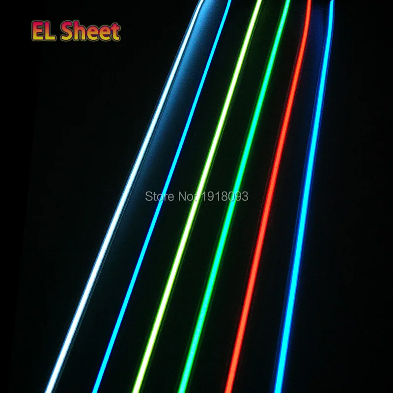 Newest DC-3V Driver+8 Colors Optional 1.4X100CM el tape el wire LED strip for car,house,party,dispaly,holiday, Bar