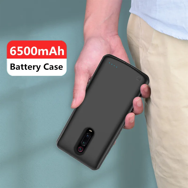 Portable Phone Charger Case For Xiaomi Mi 9T Pro Battery Cases 6500mAh External Battery Power Bank Cover for Mi 9T Power Case