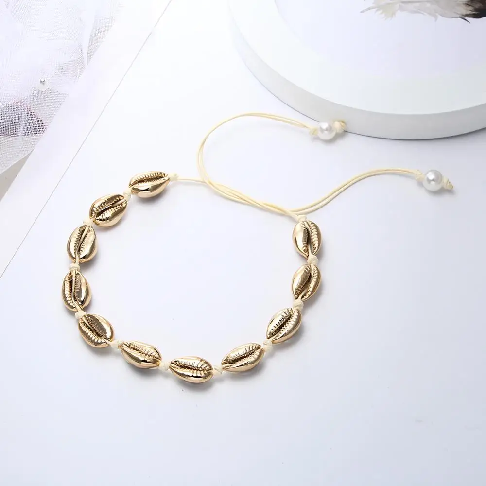 Hot New Woven Choker Shell Jewelry Sexy Women Necklace Accessories Handmade Rope Adj Size Summer Wild Boho Style Girls Necklaces