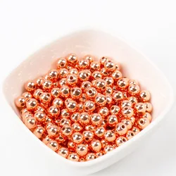 4mm 6mm 8mm 10mm 12mm 14mm 16mm Copper CCB Round Seed Spacer Loose Beads For Jewelry making DIY KL171