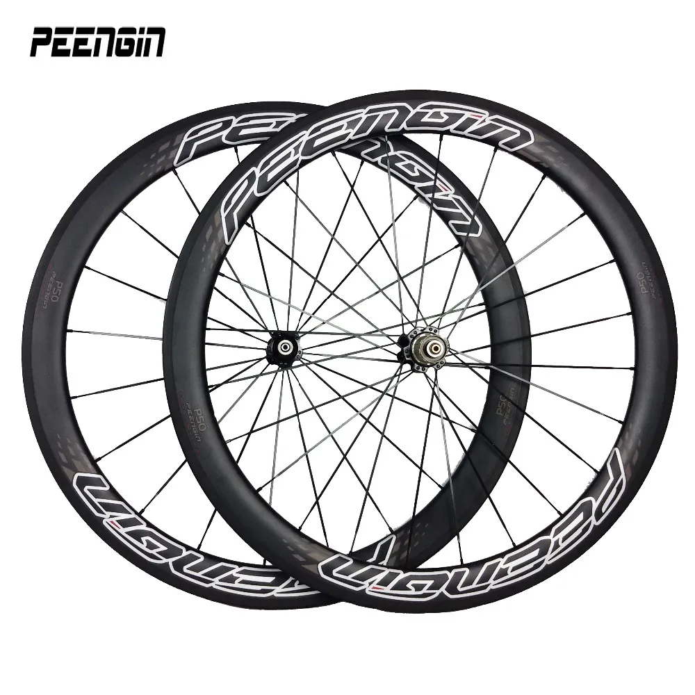 EMS Shipping Fast Spain Super Stiff 700C Carbon Wheel 50Mm Tubular 23Mm Wide Road Bicycle Wheelset Novatec A271/Powerway R13 Hub