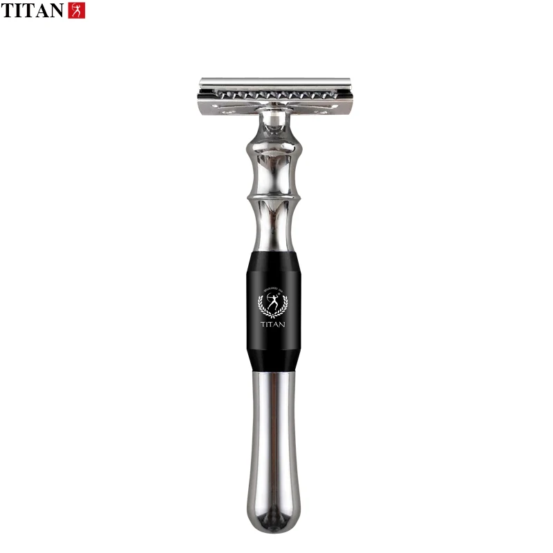 Titan safety razor, metal handle high quality shaving razor , replaceable blade razor