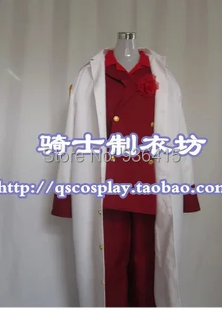 

One Piece Admiral Akainu Sakazuki Cosplay Marine white Coat and red Costume Akainu Cosplay for men/adults/party