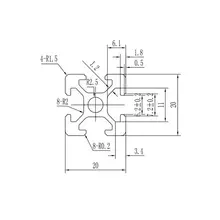 Aluminum Profile 2020 for CNC 3D Printer #5