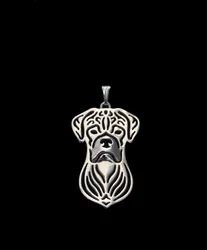 wholesale dog brooches Boxer Silver plated good quality