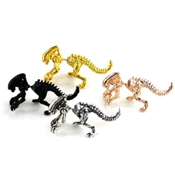 Punk The Alien Dragon Earrings Gothic Personality 4 color Metal Dinosaur Dragon Cuff Dangle Drop Shipping Jewelry Gift For Women