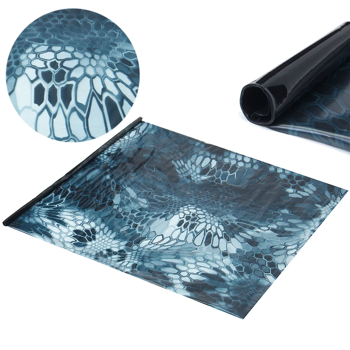 JX-LCLYL 0.5*1m PVA Hydrographic Water Transfer Film Dipping Blue Hex Printing Film