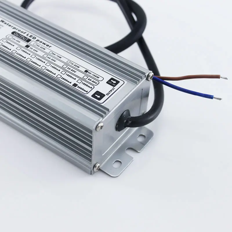 100W IP65 Waterproof LED Driver, AC85-265V To DC30-36V 3000mA Constant Current Power Supply, Out Door Floodlights Transformer