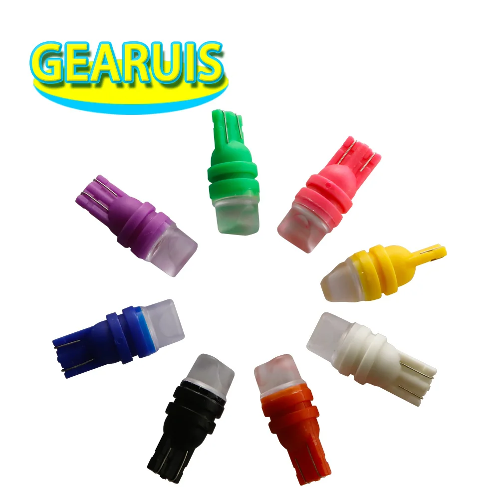 

100 шт. T10 W5W 2 SMD 5630 Светодиодный 3D автомобильный фонарь габаритного фонаря 192 501 Боковой клиновой фонарь освещения номерного знака Потолочный светильник 12 В 7 цветов