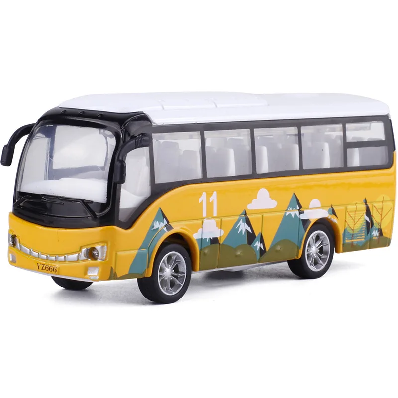 

Best selling 1:50 sound and light pull back bus alloy model,simulation die-casting children's toy gift,free shipping