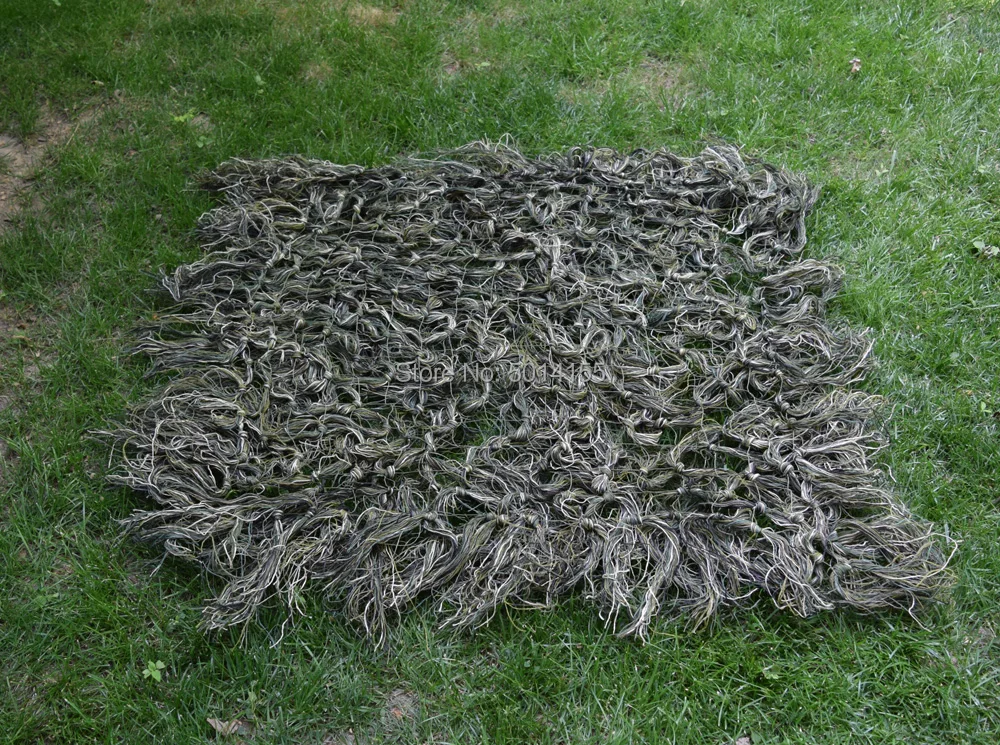 

New Hunting Military Army Ghillie Suit 80*90cm Jungle camo Burlap Camo Netting