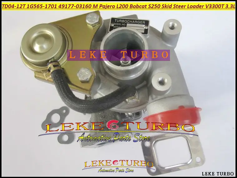 

Turbo TD04-12T 49177-03160 49177-03130 1G565-1701 для Mitsubishi Pajero L200 Bobcat S250 Skid Steer Loader Kubota V3300-T 3.3L