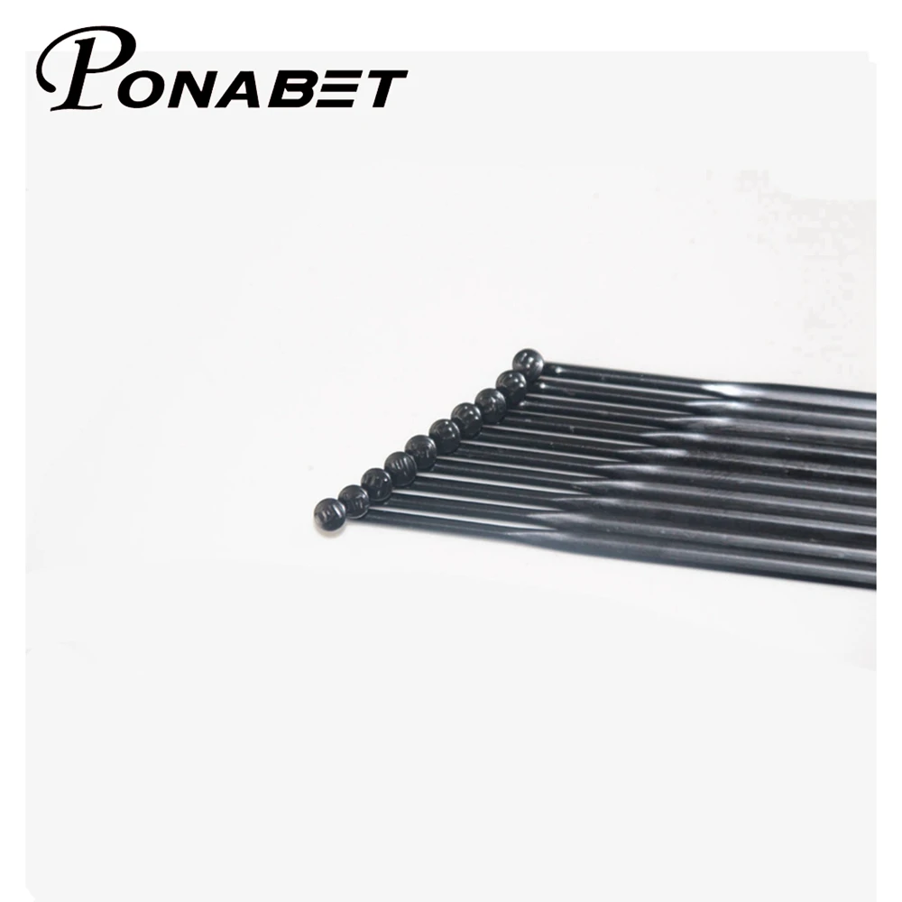 PONABET CN mac Aero 494 bladed spoke [black ] [J-Bend] + CN alloy nipples