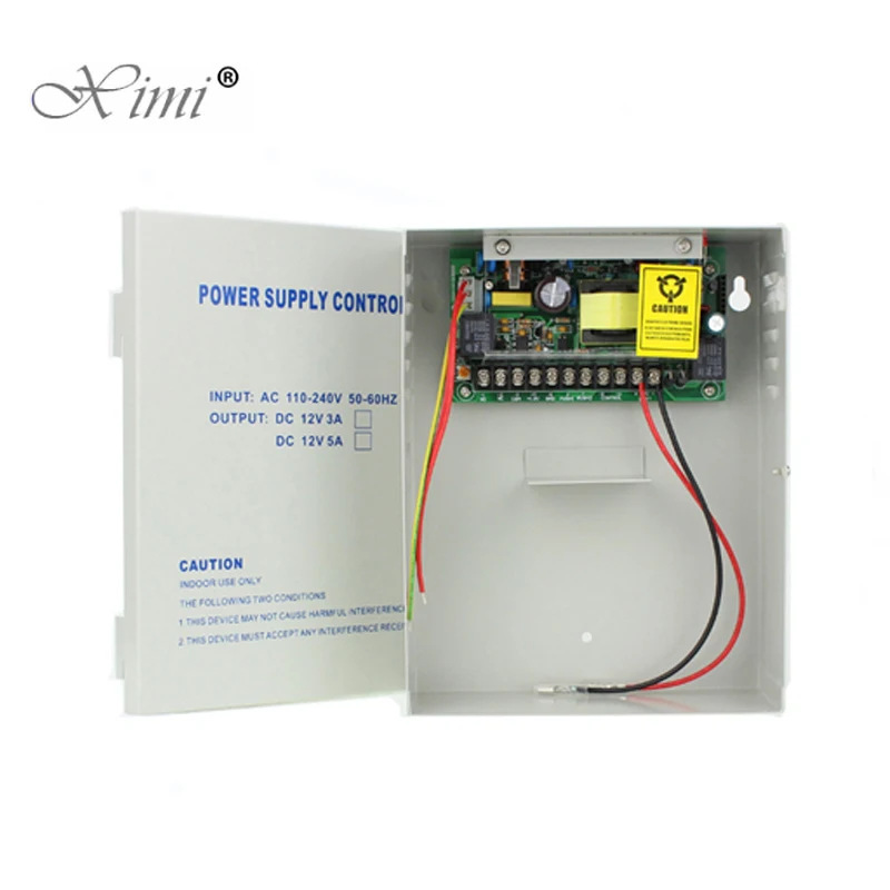 

12V5A Access Control Power Supply Box 110-240V 50-60HZ Switching Power Supply UPS Power Box