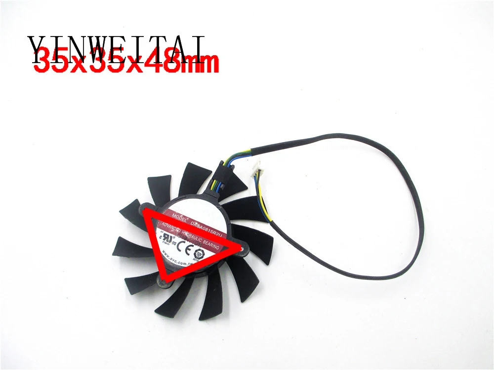 

DASA0815R2U 12V 0.60A 75mm 34x36x48mm EVGA GTX550 GTX450 Graphics Card Cooling Fan 4Pin 4Wire