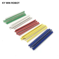 10pcs connettore intestazione Pin maschio 2.54mm passo Pin Header Strip fila singola 40 pin Kit connettore per scheda PCB
