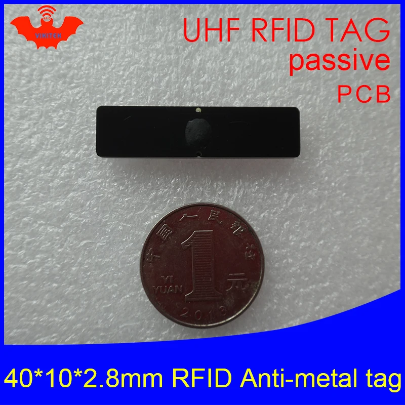 UHF RFID anti metal tag 915m 868m Alien Higgs3 EPCC1G2 6C 40*10*2.8mm IT assets small rectangle PCB smart card passive RFID tags