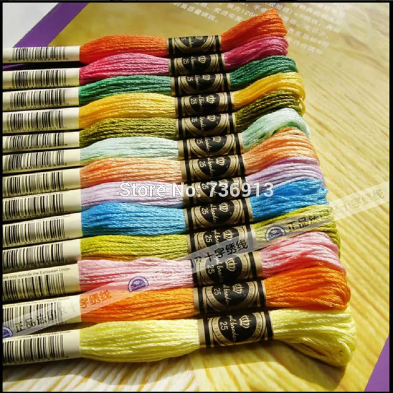 100% Cotton Royal Floss Embroidery Floss Yarn Thread / Cross Stitch Floss Thread Yarn Similar DMC