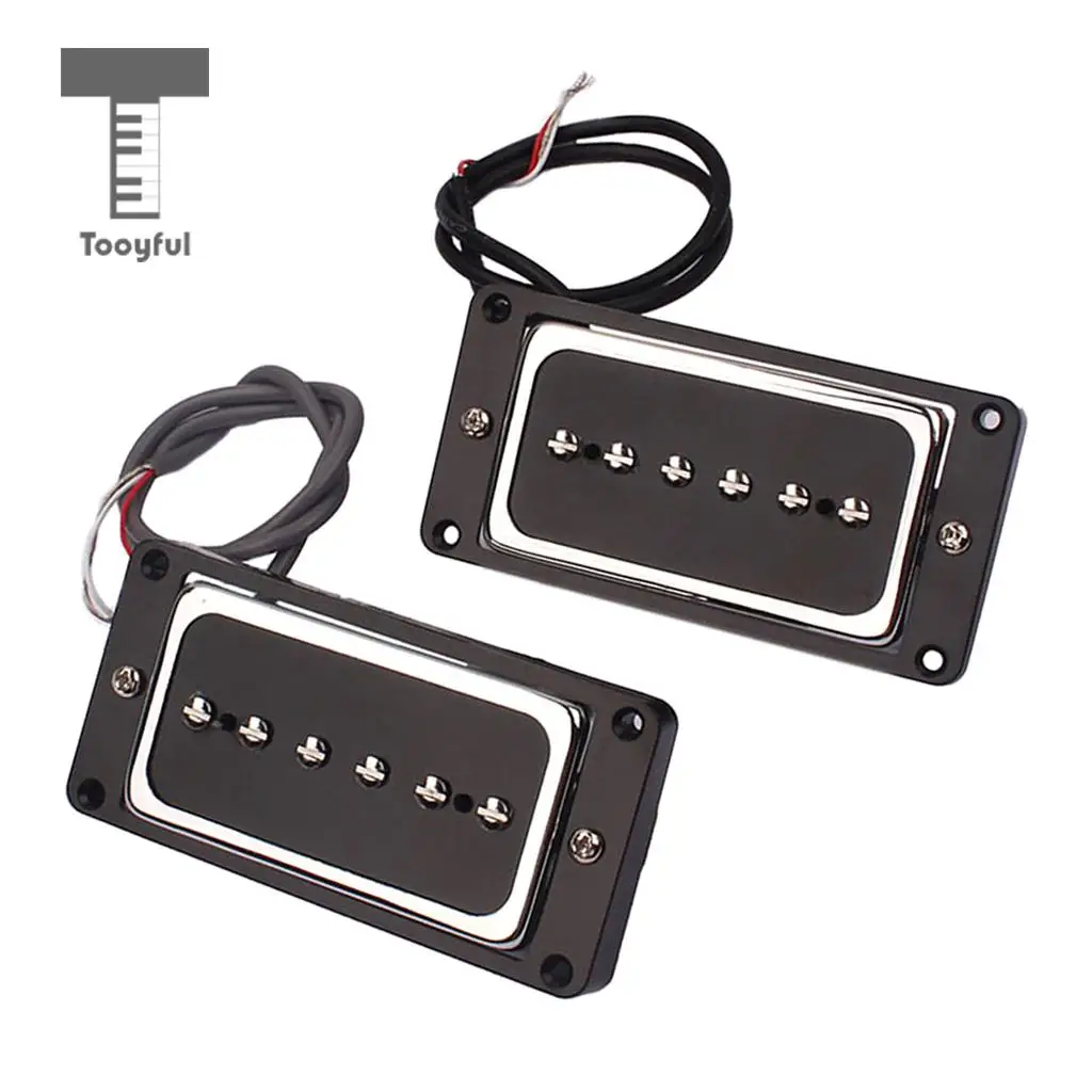 Copper P90 Humbucker Pickup Set Single Alnico 5 Pickups for Electric Guitar Bridge Parts & Accessories