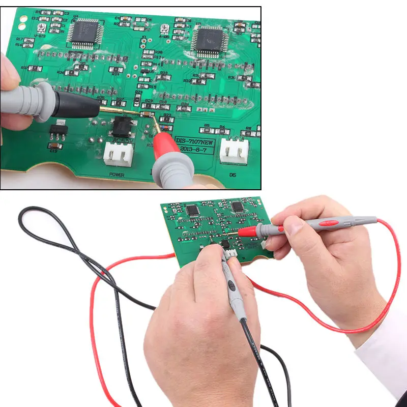 Imagem -04 - Sonda de Teste Universal de Sonda Pinos de Derivações de Sonda para Multímetro Digital Ponta de Agulha Sonda Testadora 20a 1000v Par