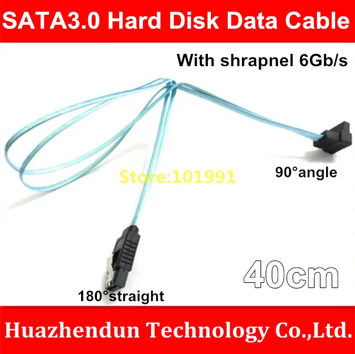 SATA3.0 Serial Hard Disk Data Cable for Dual SSD and Dual bracket with shrapnel 6Gb/s Straight and right angle   40cm