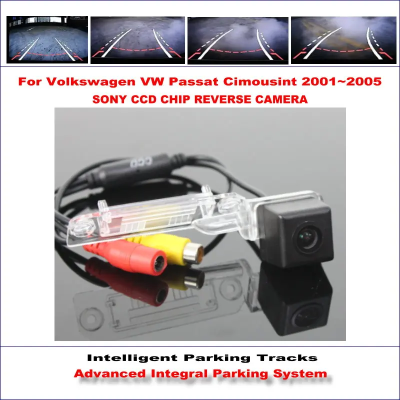 

Car Backup Rear Reverse Camera For VW Passat Cimousint 2001-2005 HD Intelligent Parking Tracks CAM