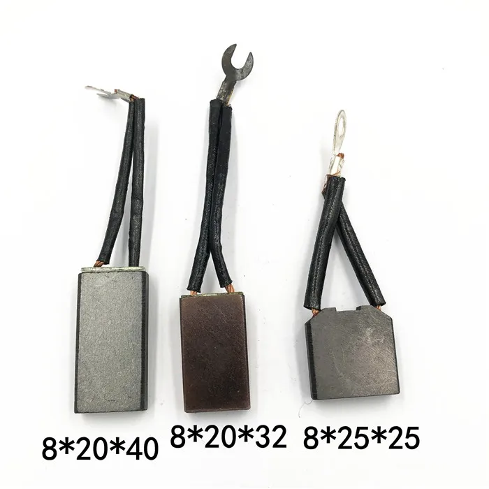 

Copper Carbon Brush 8*20*40 8*20*32 8*20*25 Double Wire Length 60mm Electrical