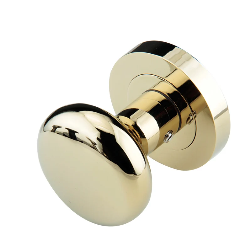 Luxury 2PCS Solid Zinc Alloy Round Door Knobs Interior Invisible Door Background Wall Push Pull Door Handles and Knobs 6 Colors