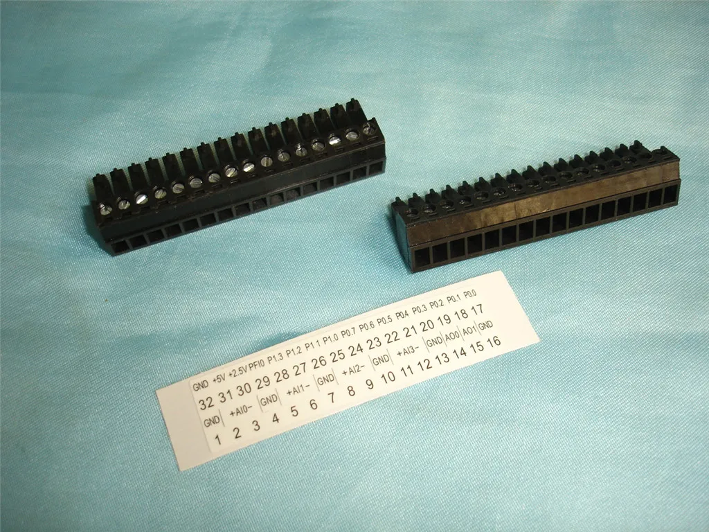 For 32PIN Terminal block (16*2) for US NI Company USB-6008/6009, with label