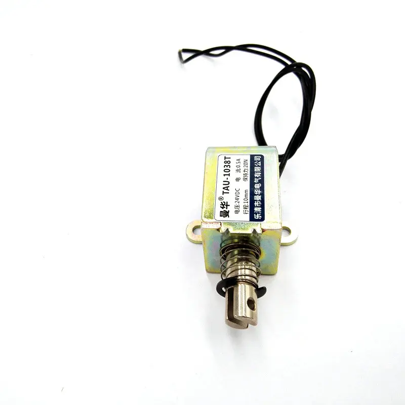 DC 24V 2kg/20N Push Pull TAU1038T Electromagnet Stroke 0-10mm Open Frame Solenoid 12V TAU-1038T - Image 3