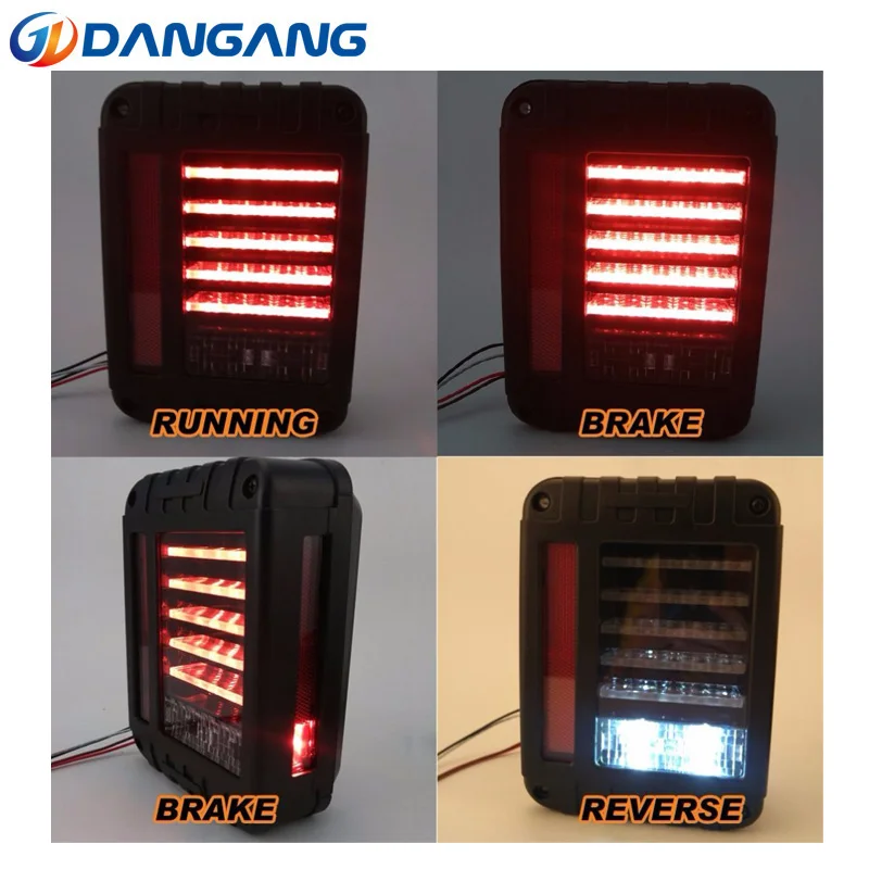 Free shipping!High quality One pair European & US version 2007~2016 wrangler JK LED taillight