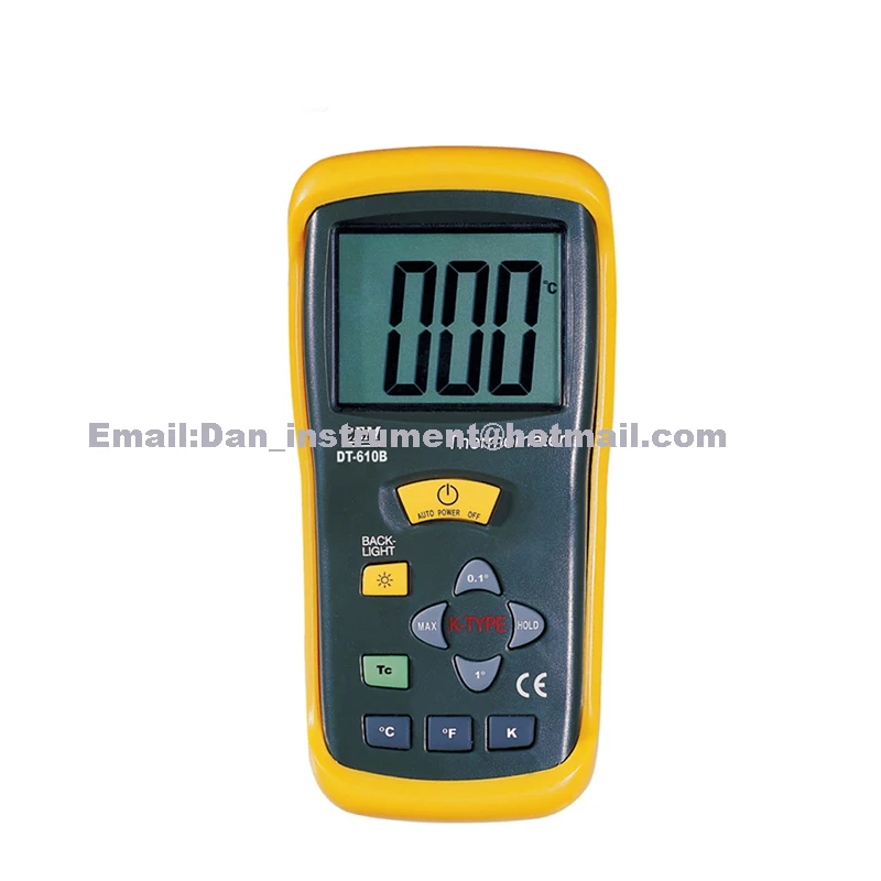 DT-610B thermometer portable pyrometer ,K type temperature probe