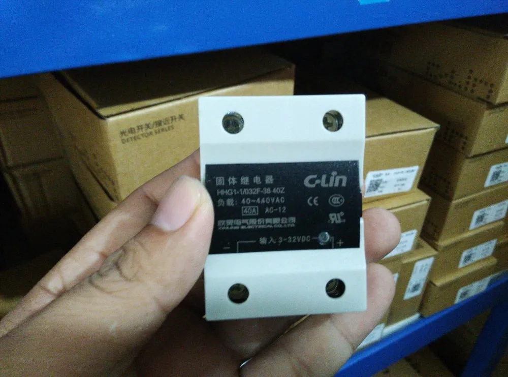 

Brand new original authentic C-Lin HHG1-1/032F-38 40Z Single Phase DC Control AC SSR-DA Solid State Relay 40A