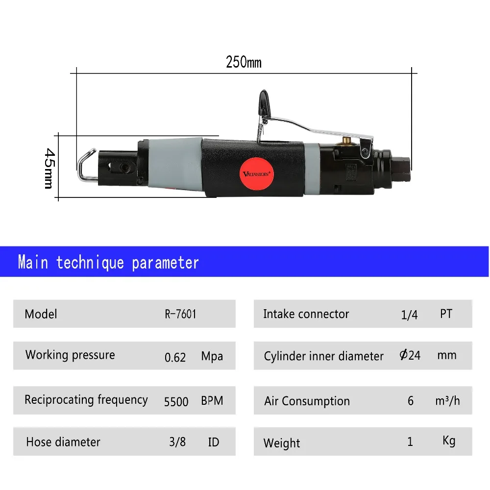 VALIANTOIN Reciprocating Saw Heavy Duty Air Body Saw Professional Pneumatic Tool High Speed Air Compact Portable Cutting Machine