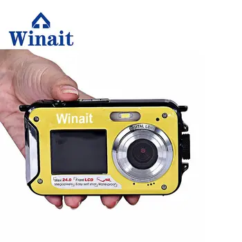 Max 24mp digital camera 1080p Full HD waterproof camera Fotografica dual screen camera digital DC-16