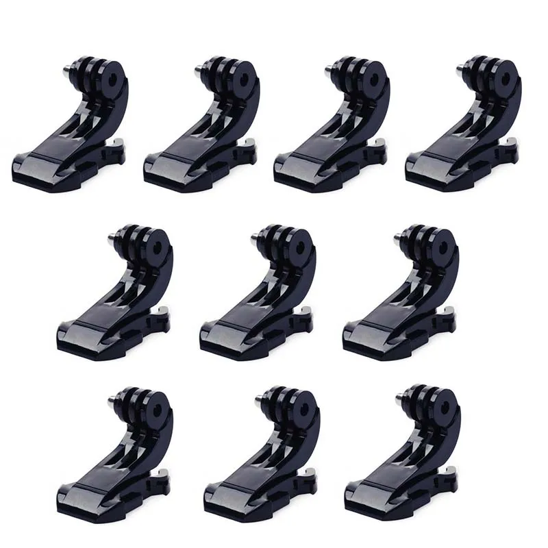 10x capacete cinta de peito liberação rápida j-gancho fivela base de montagem para gopro hero 6 5 4 3 3 + 2 1 sessão sjcam sj4000 sj5000 sj6000